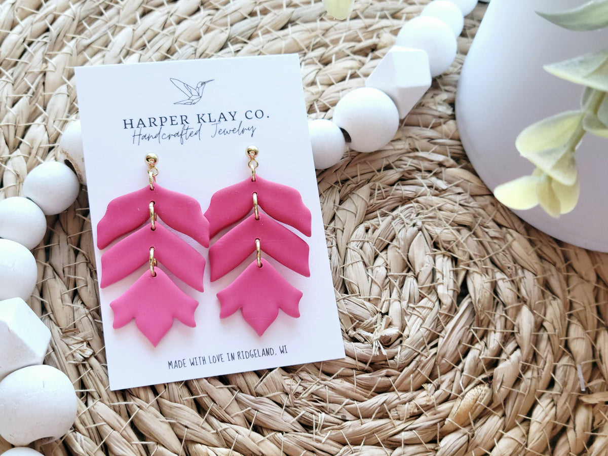 The Eleanor Set- Polymer Clay Dangle Earrings