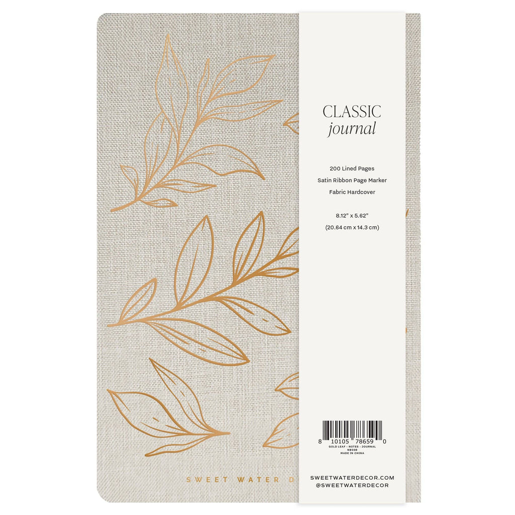 Gold Leaves Notes Journal - Stationery & Gifts