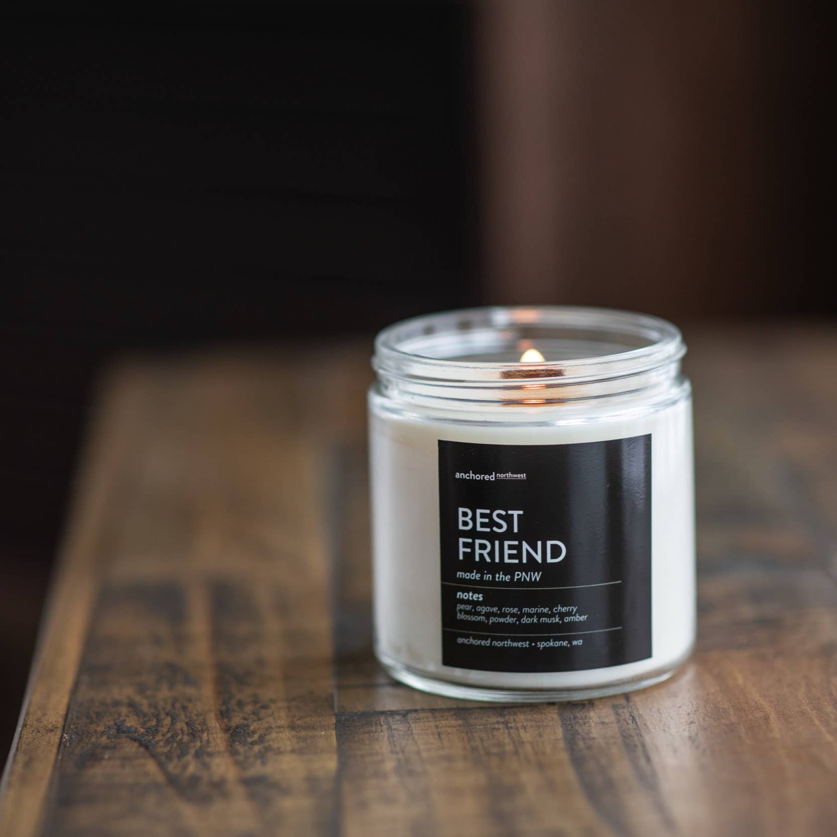 Apples & Maple Bourbon Large Wood Wick Soy Candle