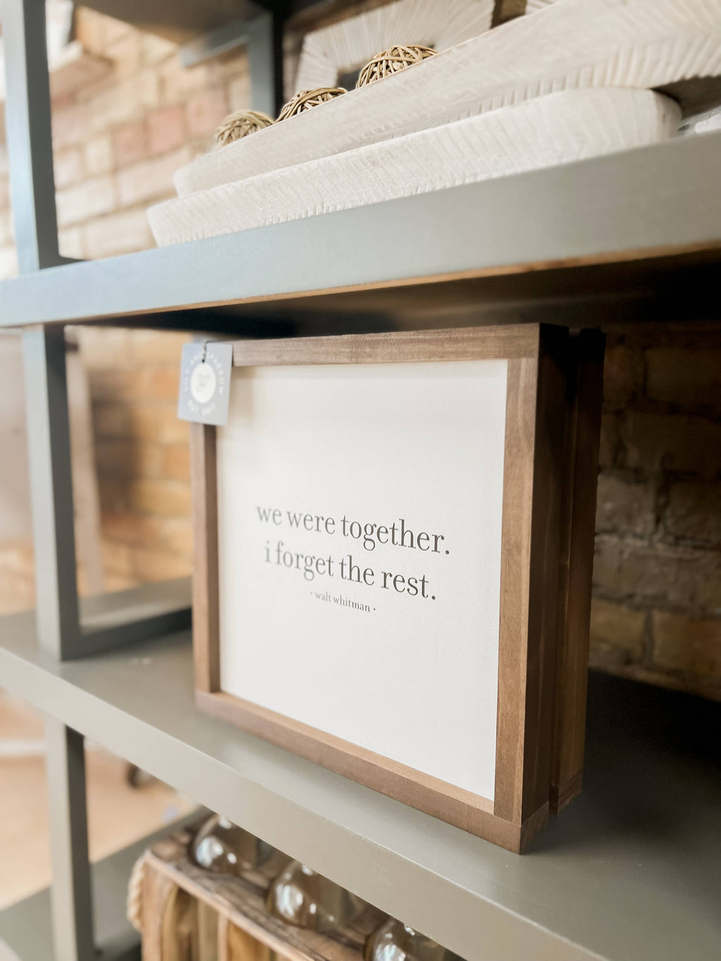We Were Together I Forget the Rest | Walt Whitman Decor Art