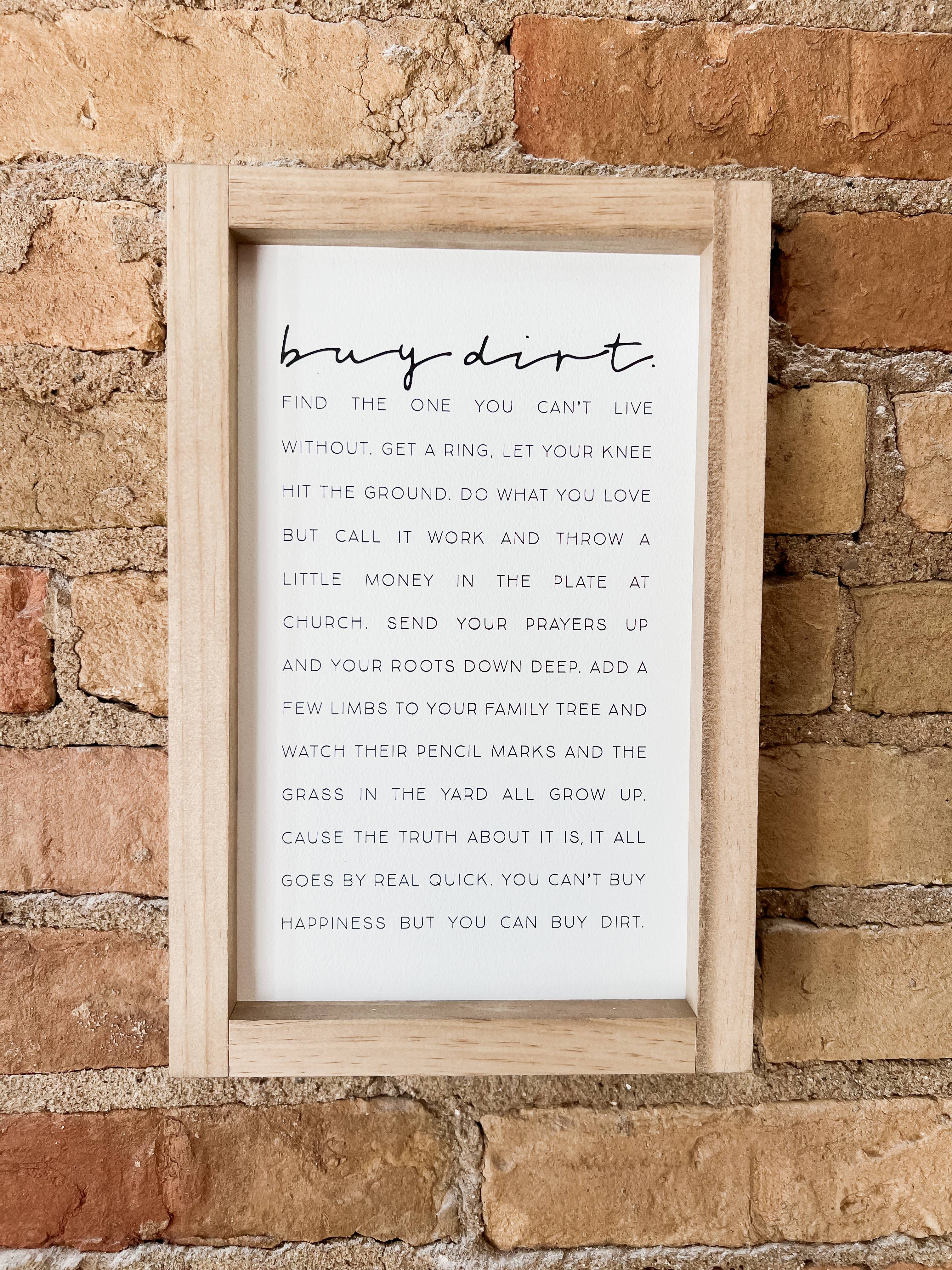Buy Dirt | Wall Art, Wall Decor