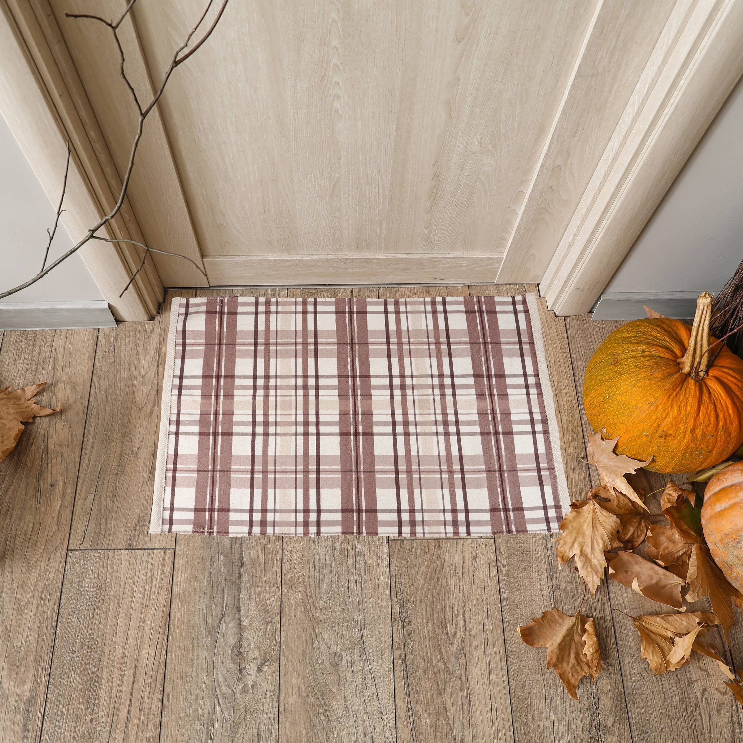Blush Plaid Rug