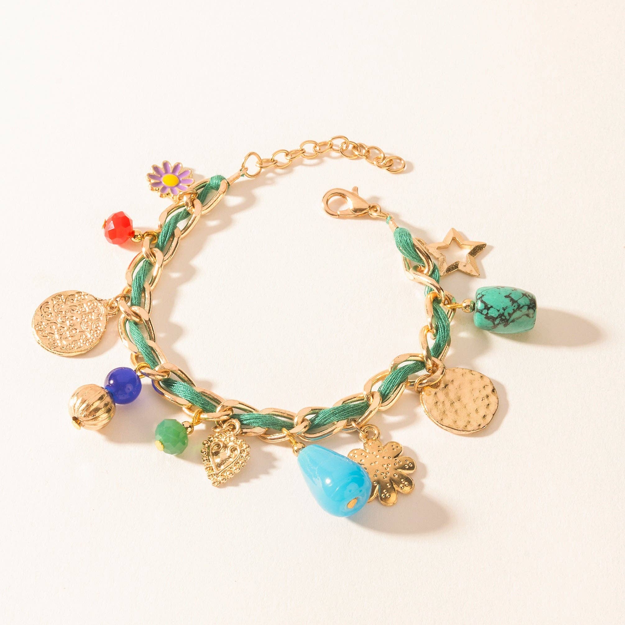 Trail Treasure Charm Bracelet in Canyon Turquoise Myra Bag