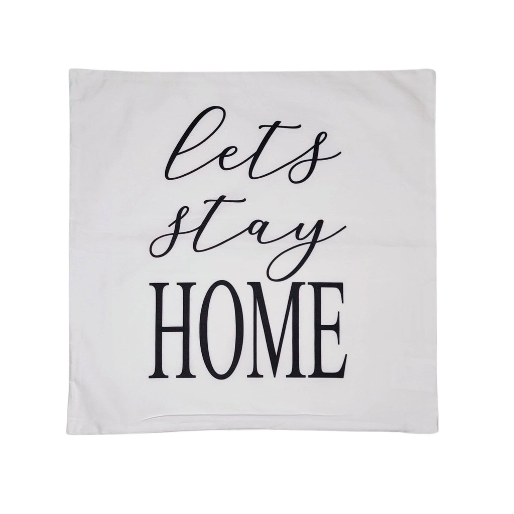 Lets stay HOME Throw Pillow