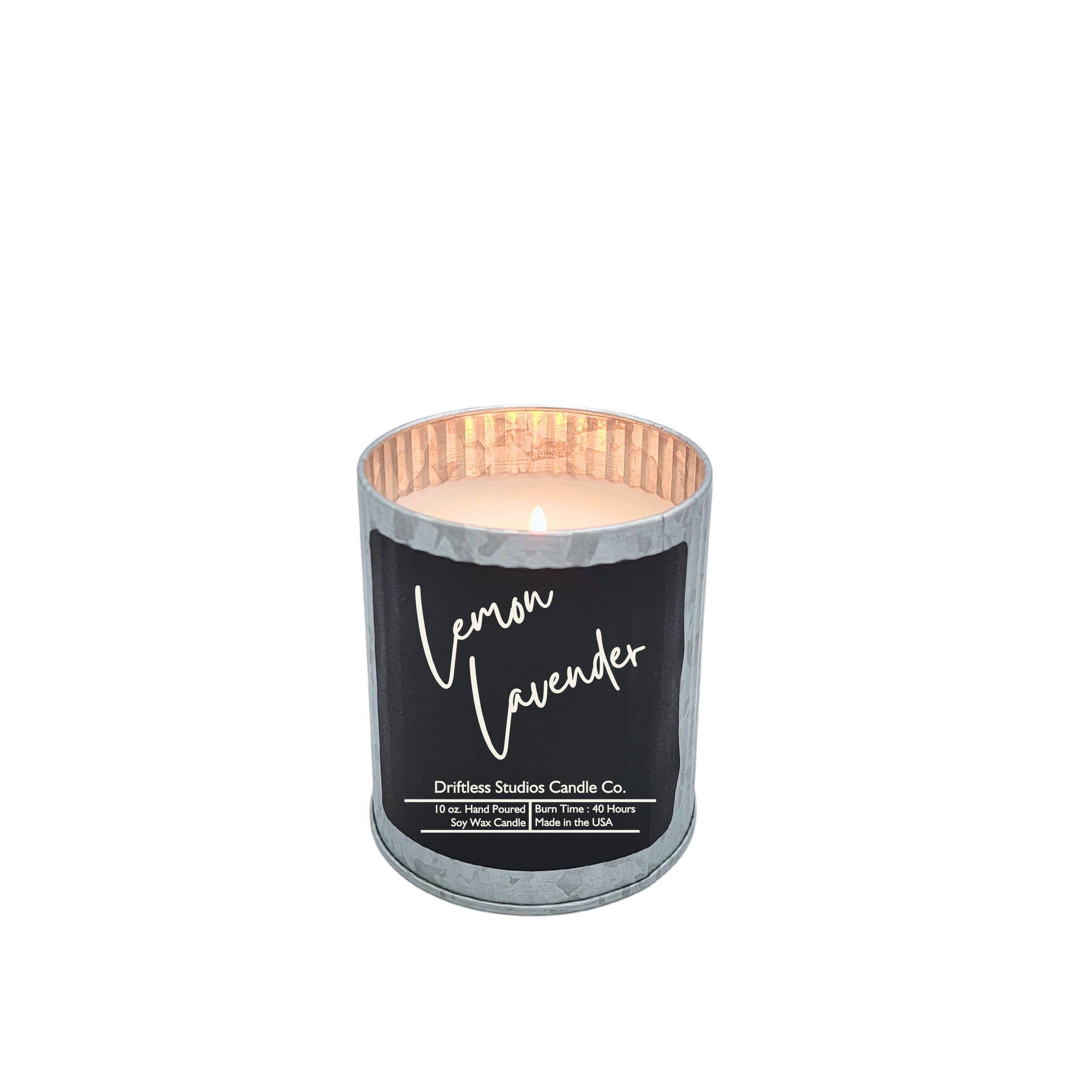 Lemon Lavender Rustic Farmhouse Soy Wax Candles