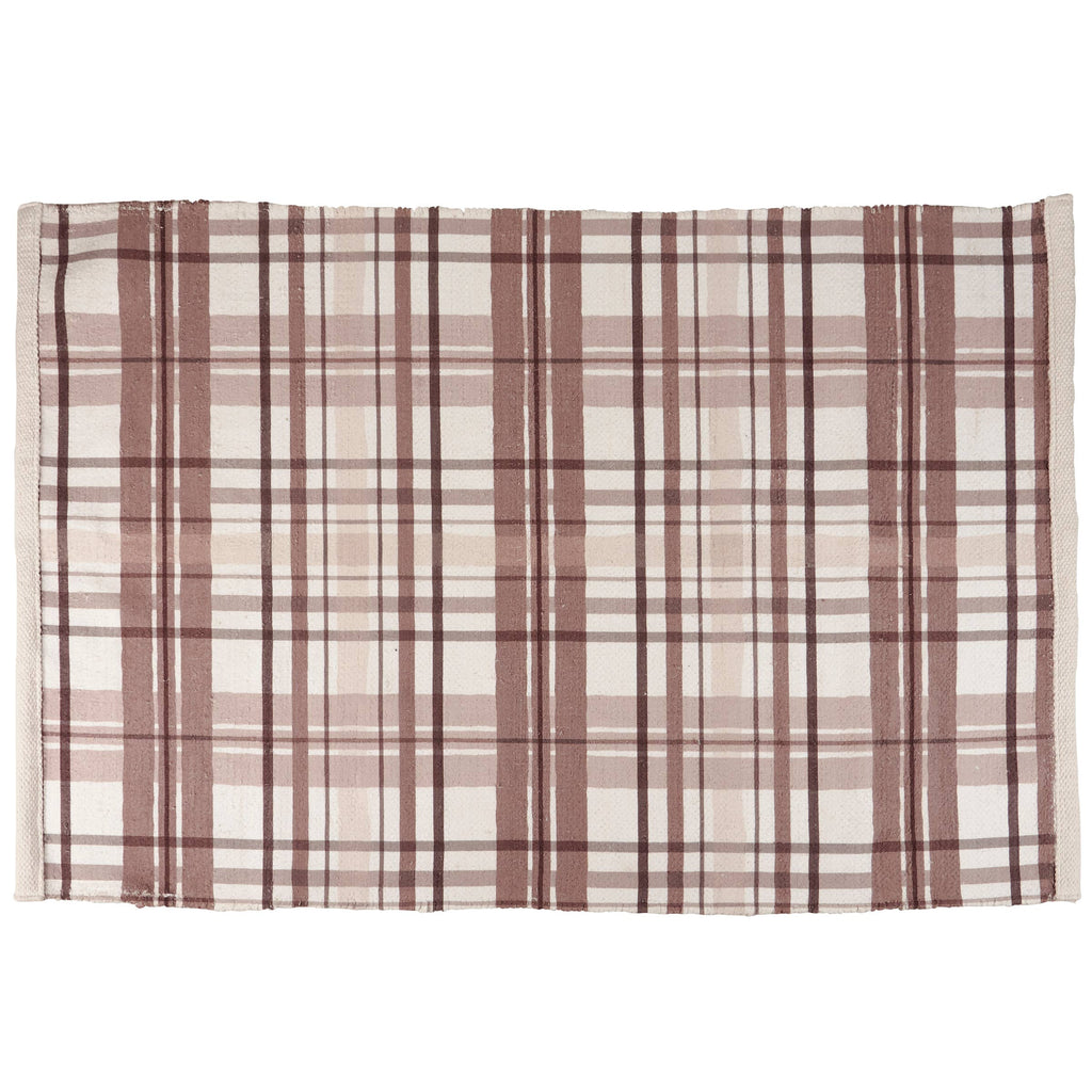 Blush Plaid Rug