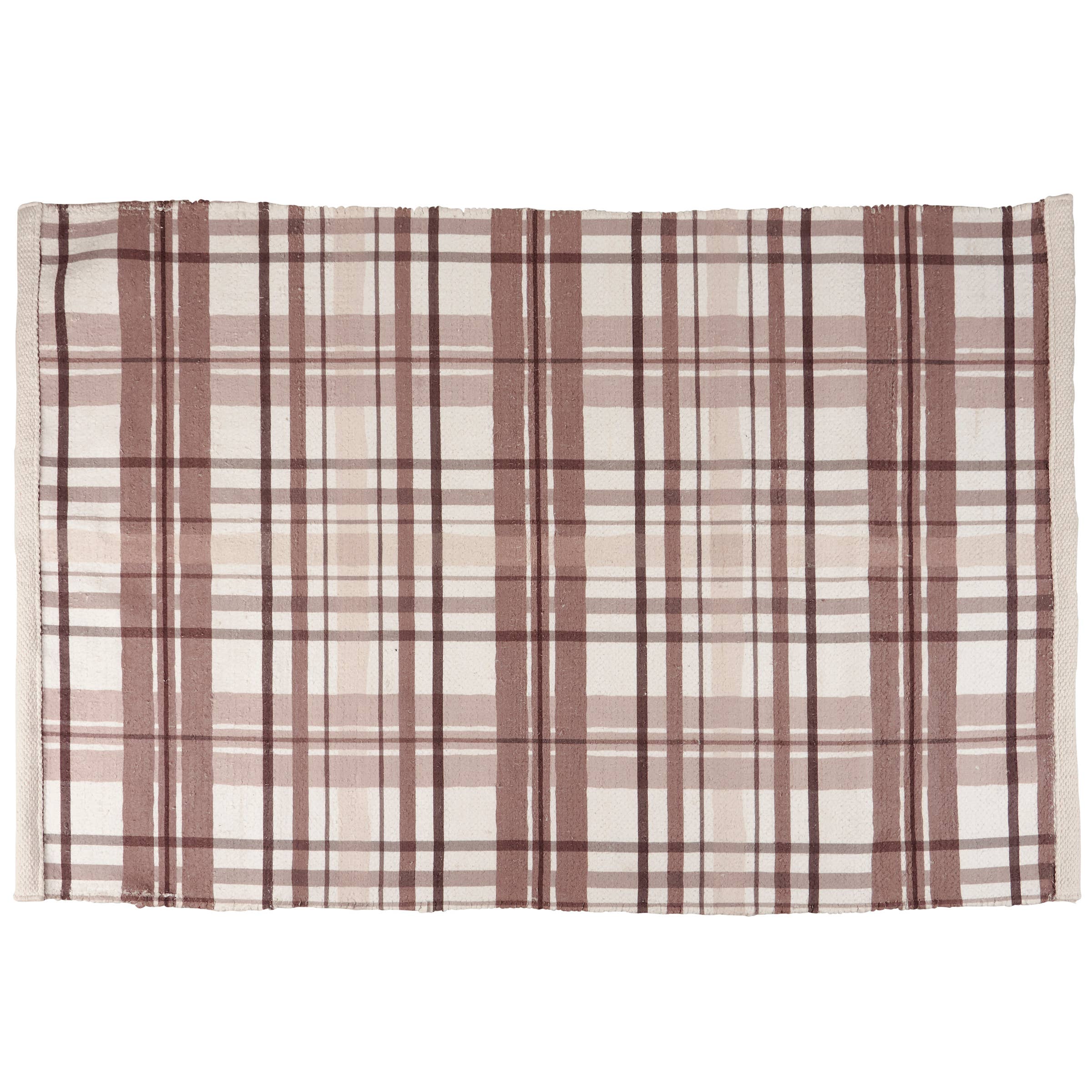 Blush Plaid Rug