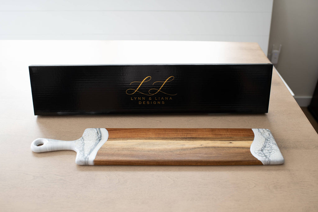 Resin Cheese/Charcuterie Board - Baguette 5"x24"