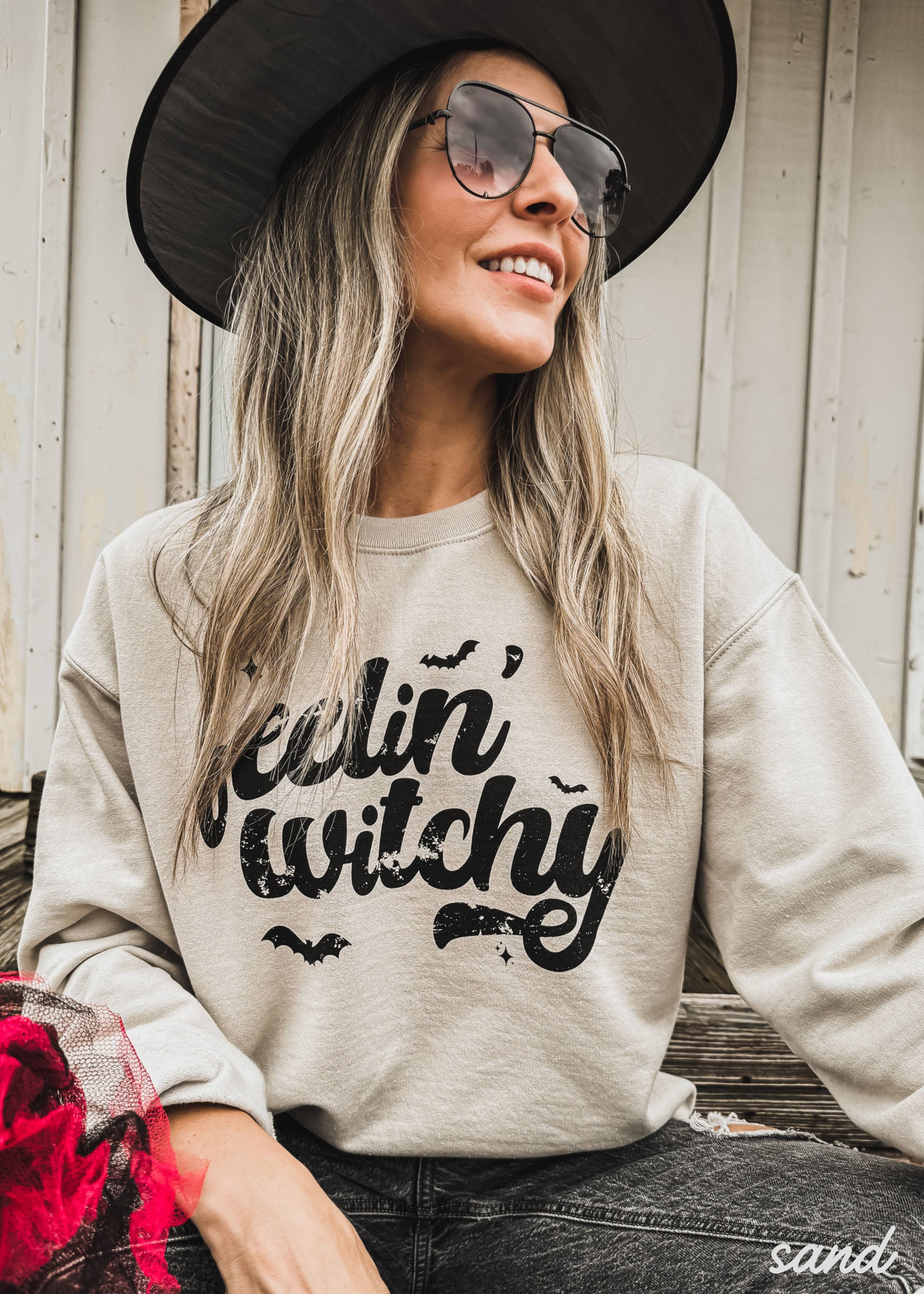 Feelin' Witchy Sweatshirt Halloween
