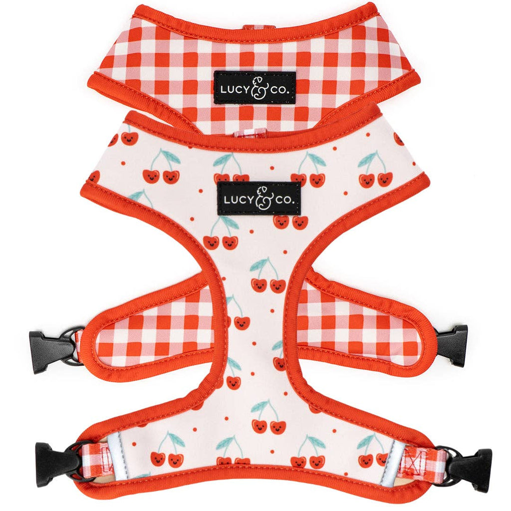 Cheery Cherries Reversible Dog Harness