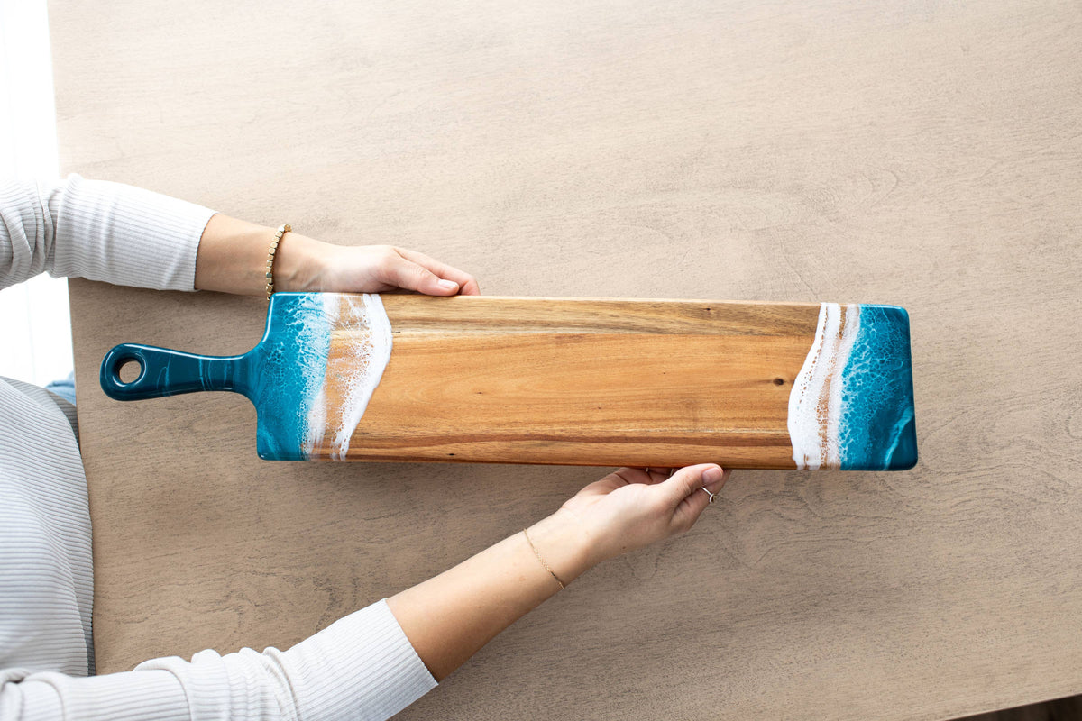 Resin Cheese/Charcuterie Board - Baguette 5"x24"