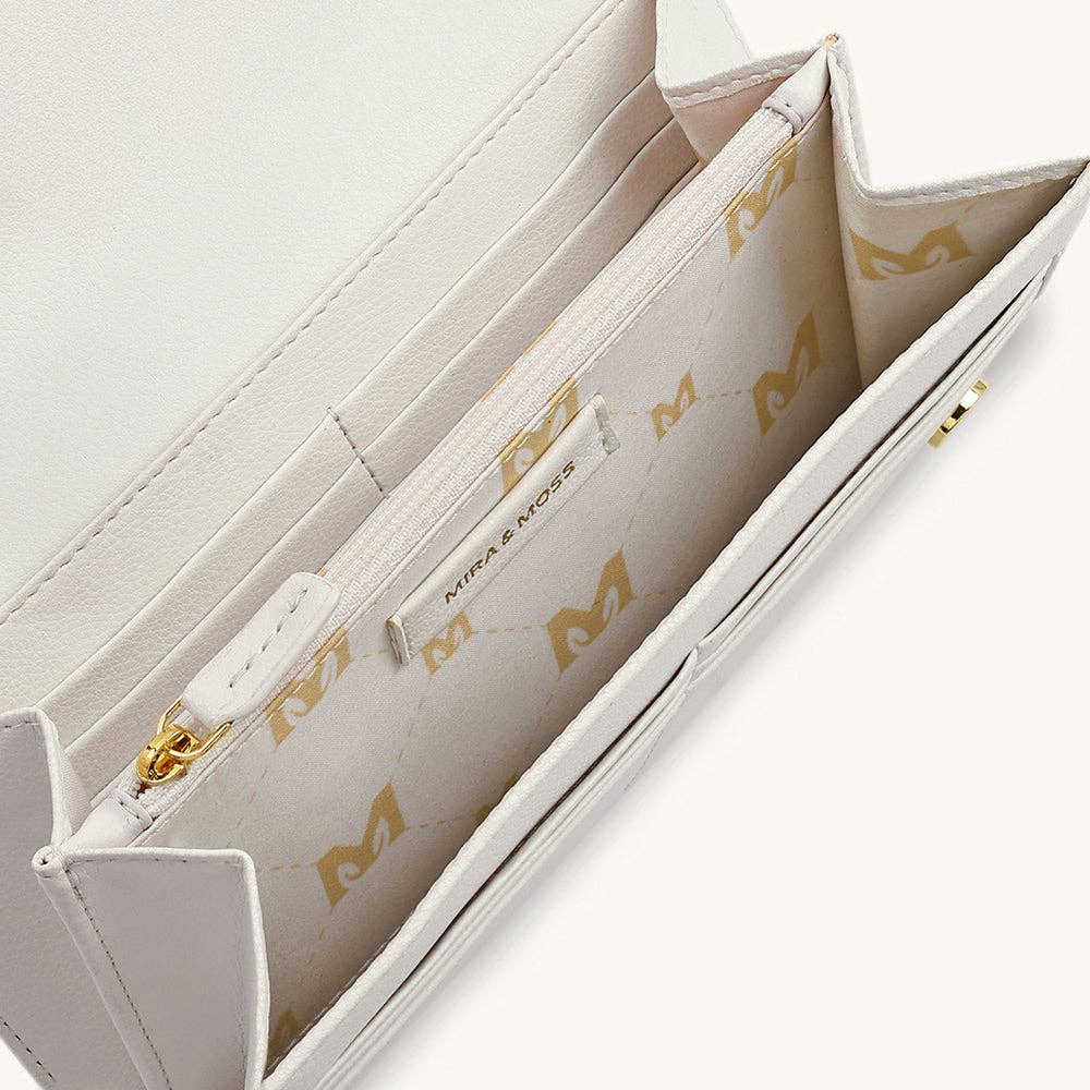 Mira & Moss Napa Long Wallet - Ivory
