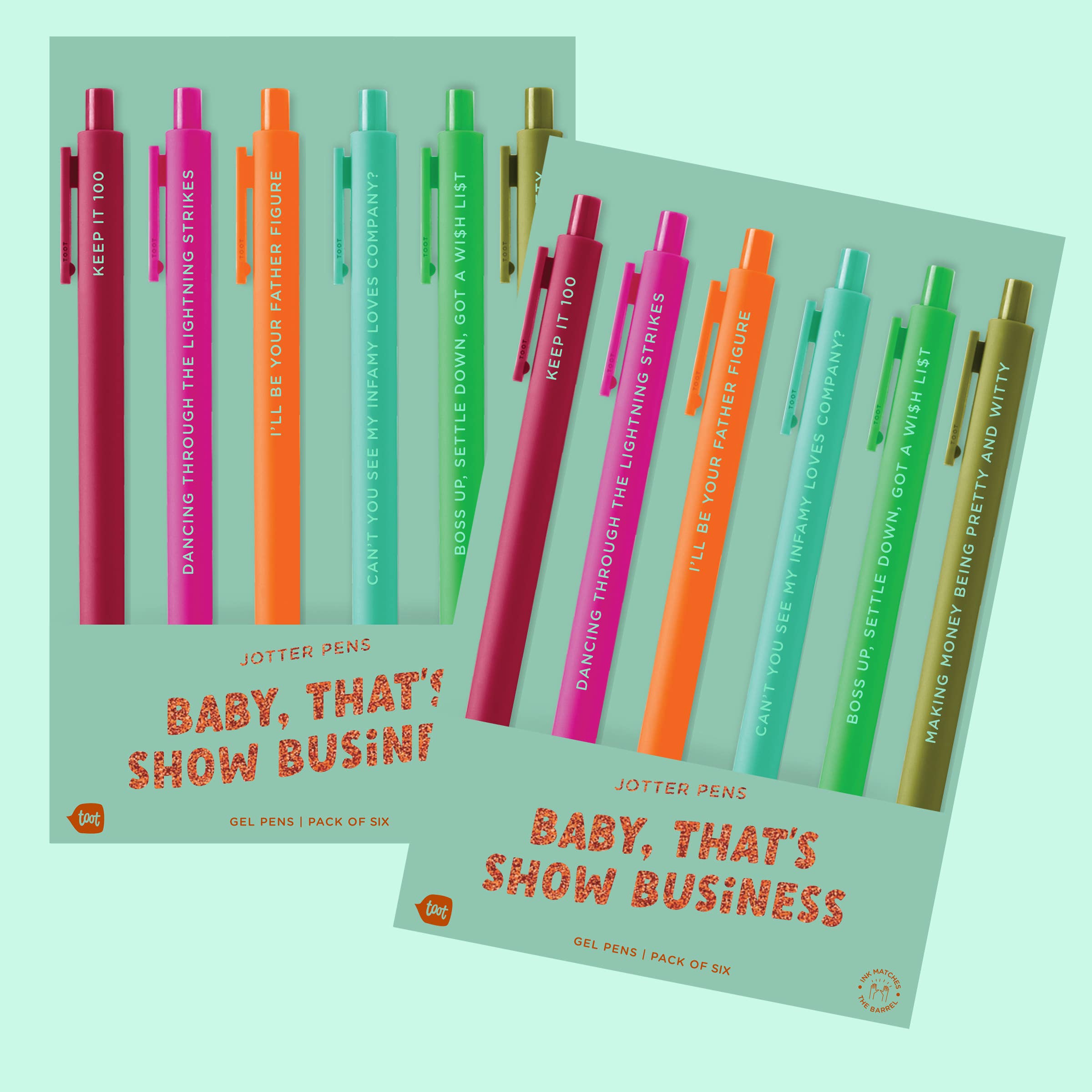The Life of a Showgirl Swiftie Jotter Pen Set