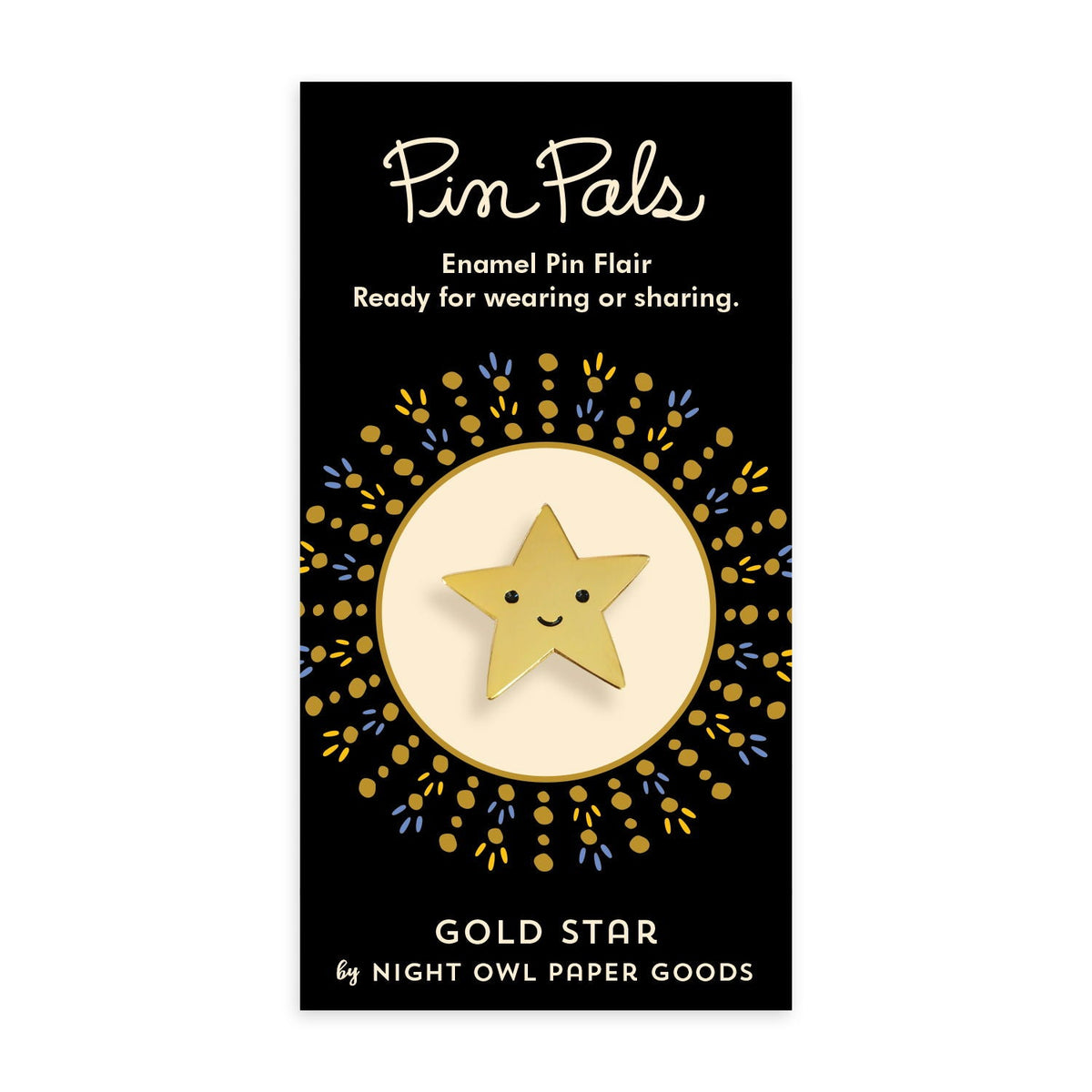 Gold Star Enamel Pin