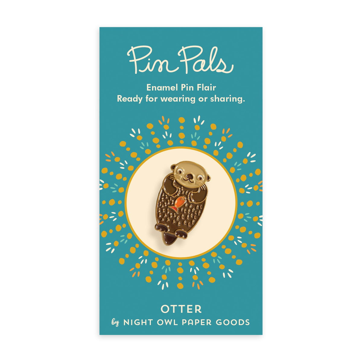Otter Enamel Pin