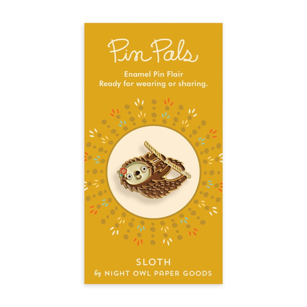 Sloth Enamel Pin