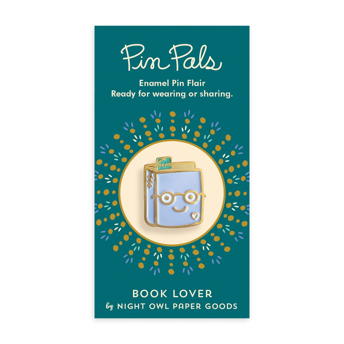 Book Lover Enamel Pin