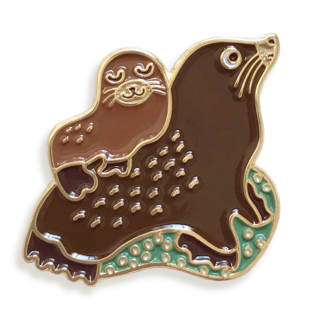 Sea Lions Enamel Pin