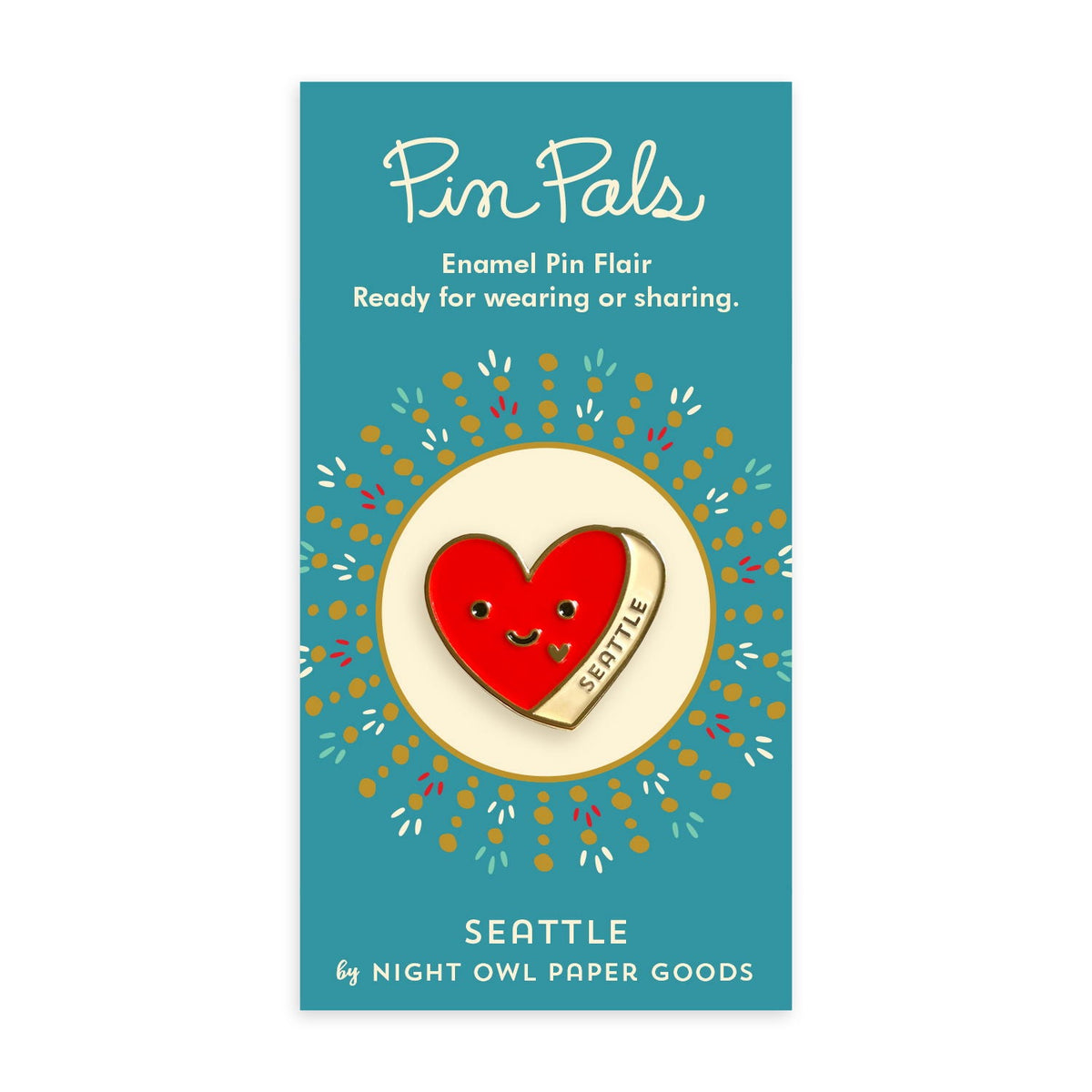 Seattle Heart Enamel Pin