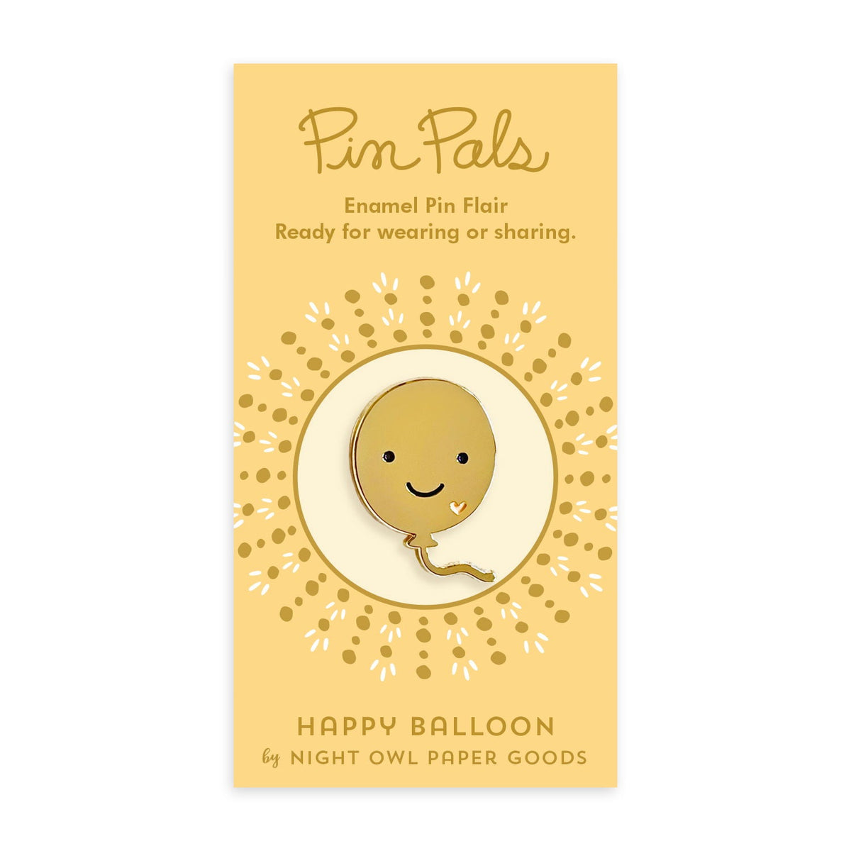 Happy Balloon Enamel Pin