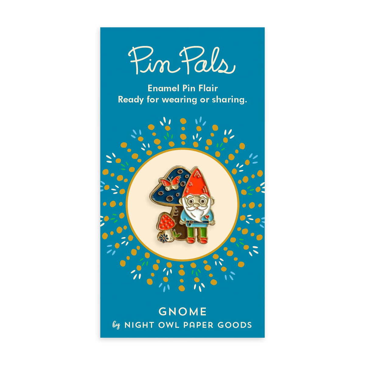 Gnome Enamel Pin