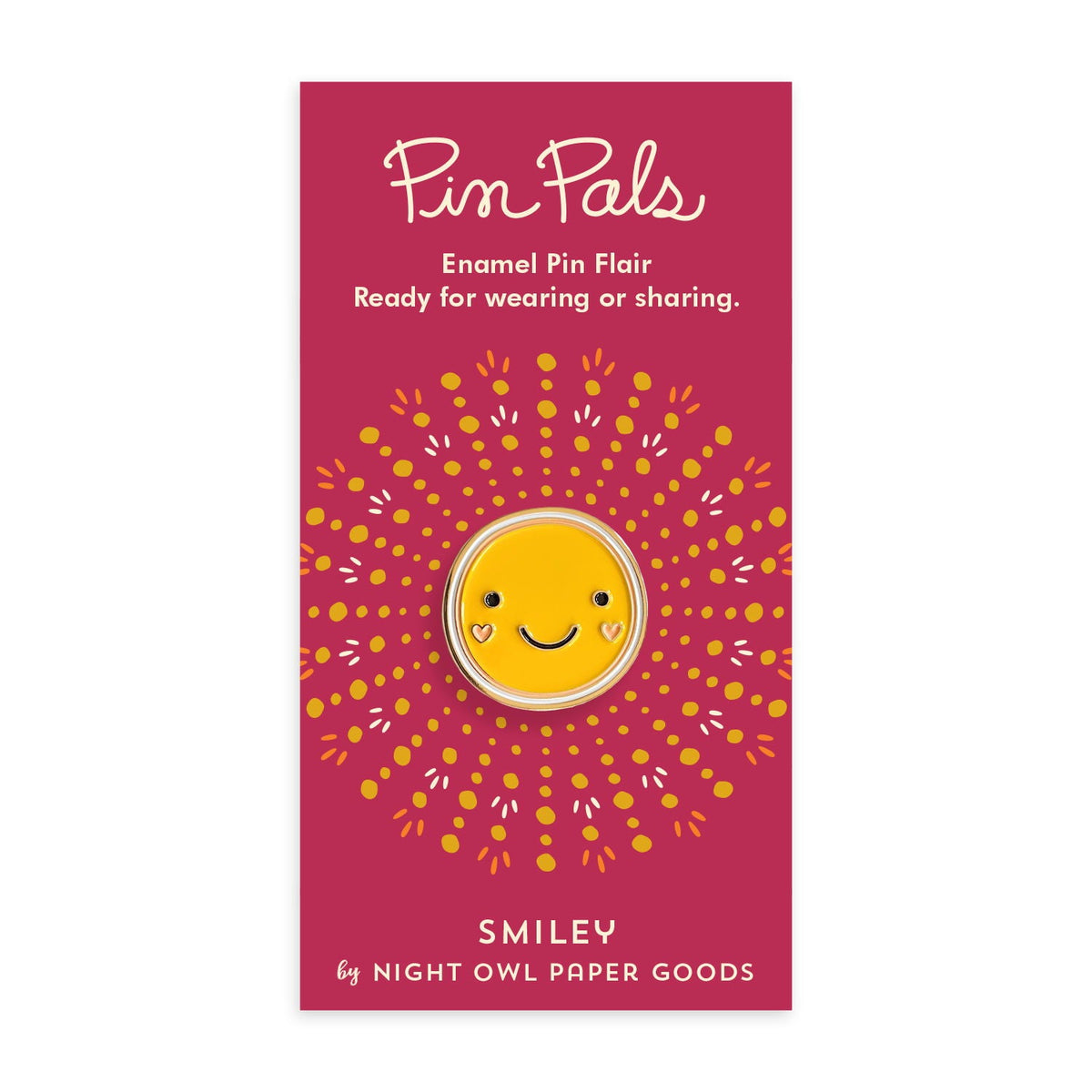 Smiley Enamel Pin