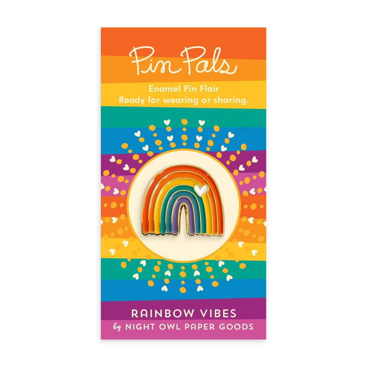 Rainbow Vibes Enamel Pin