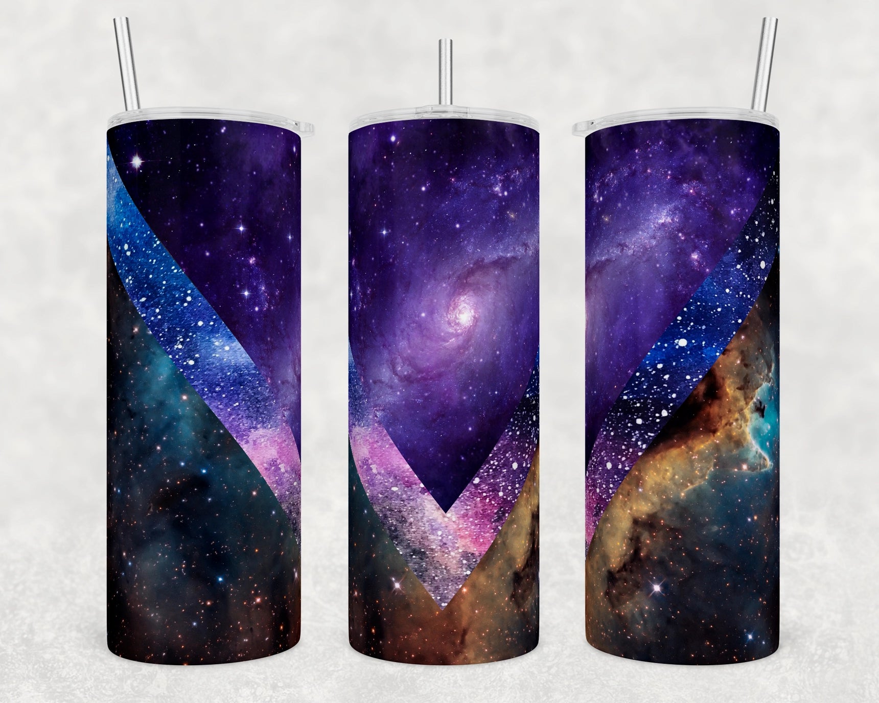 Galaxy V-Split 20oz Skinny Tumbler