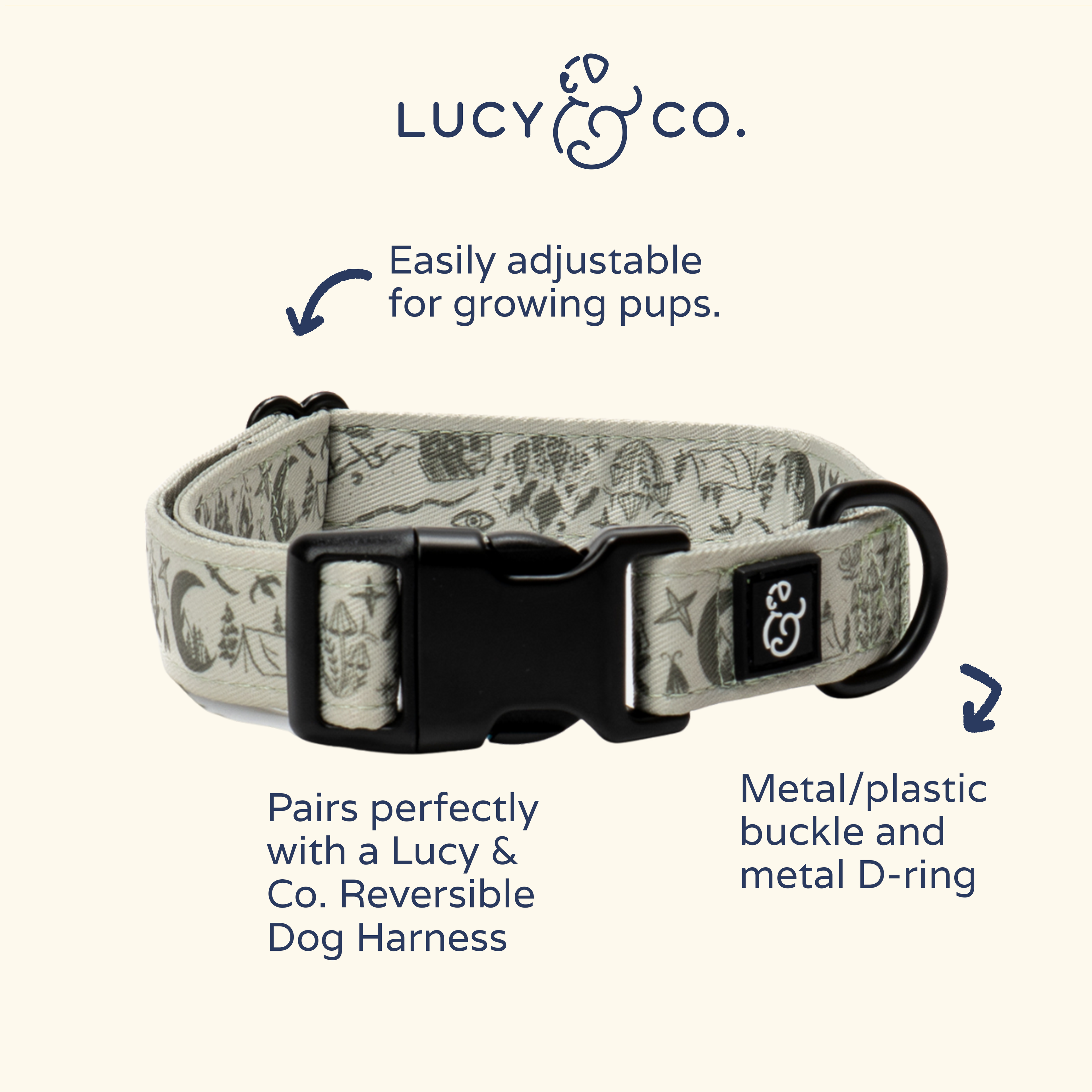 Camp Out Dog Collar