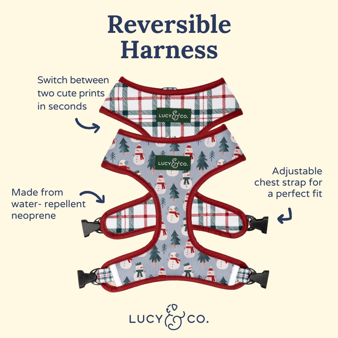 Snow Much Fun Reversible Dog Harness