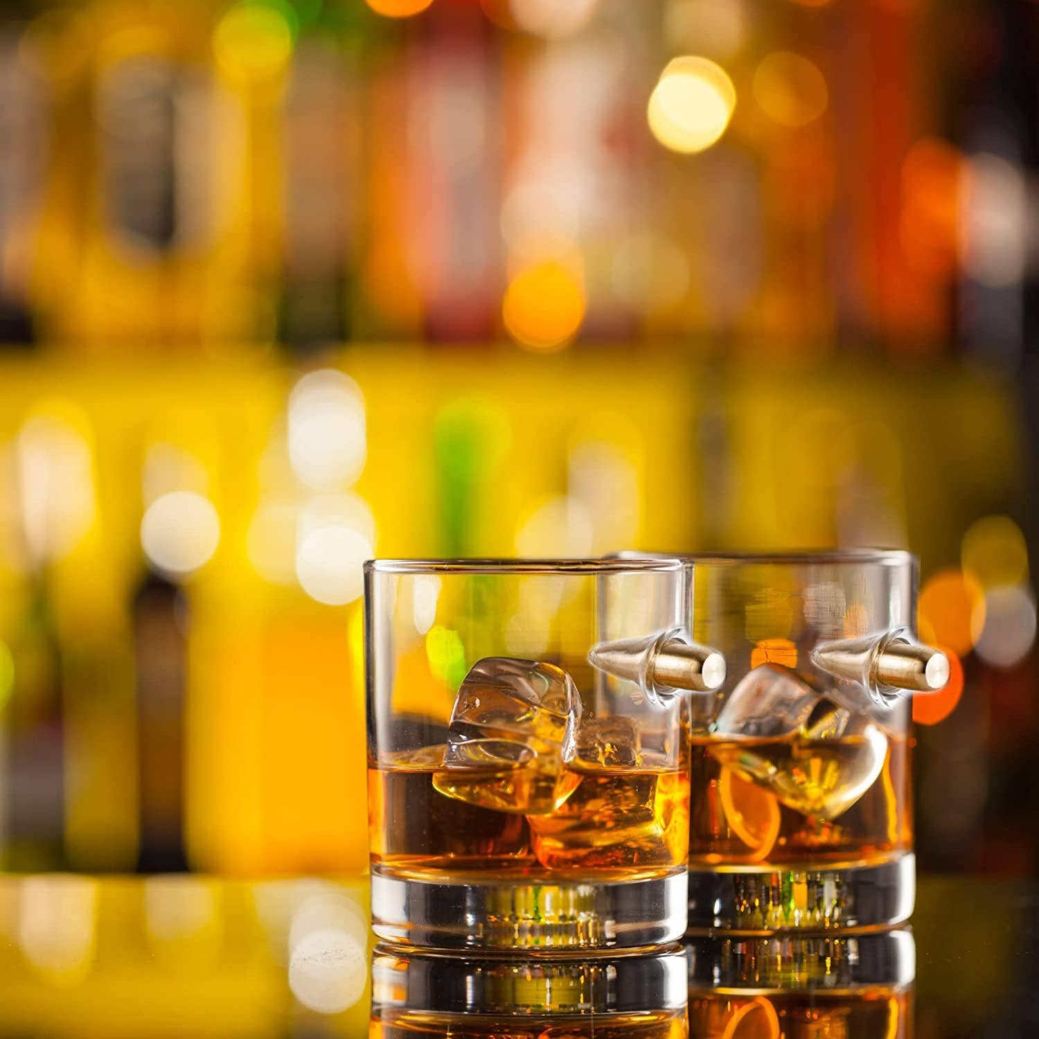 Unique Bullet Whiskey Glass Cool Drinking Glasses 12 oz