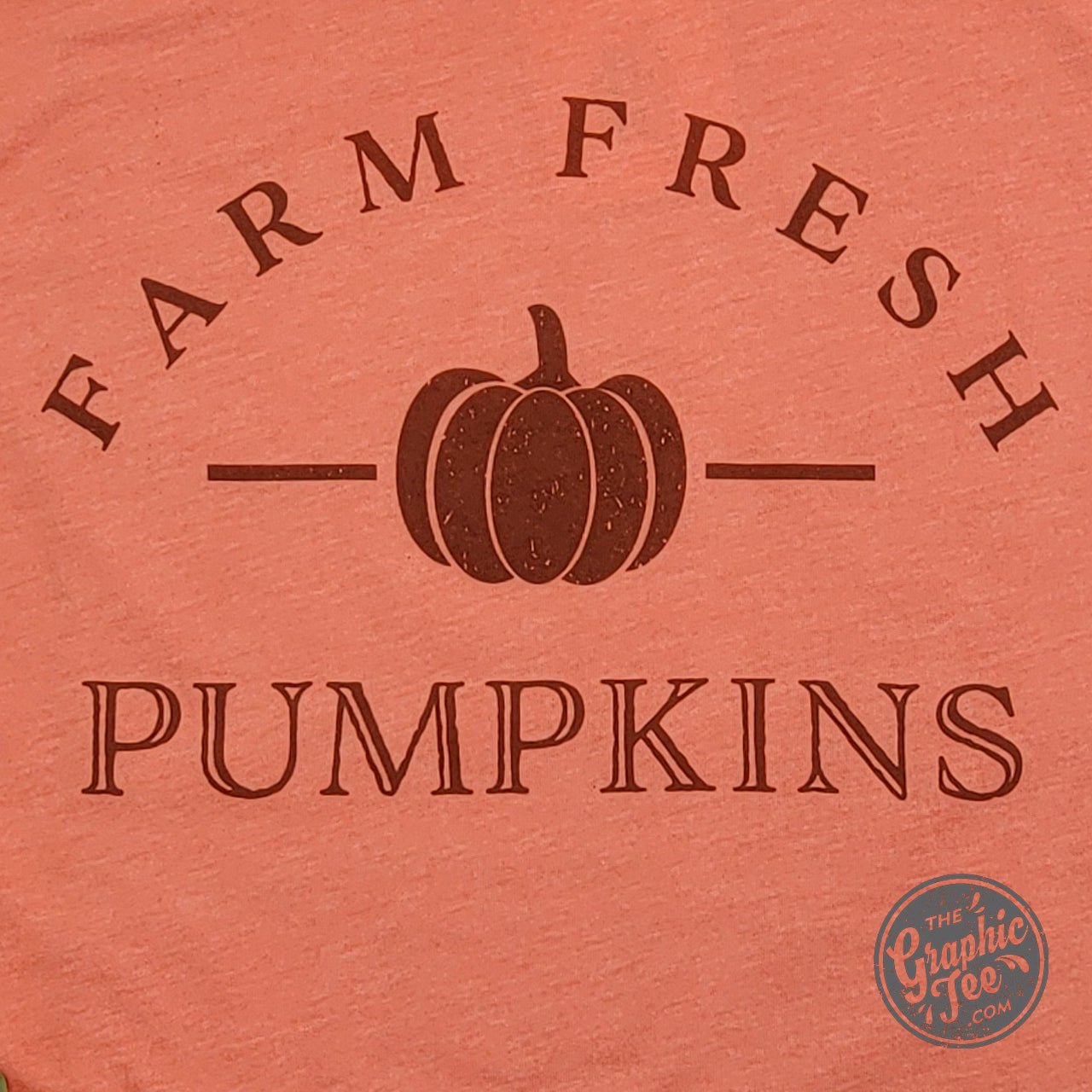Farm Fresh Pumpkins Heather Orange Short Sleeve Tee