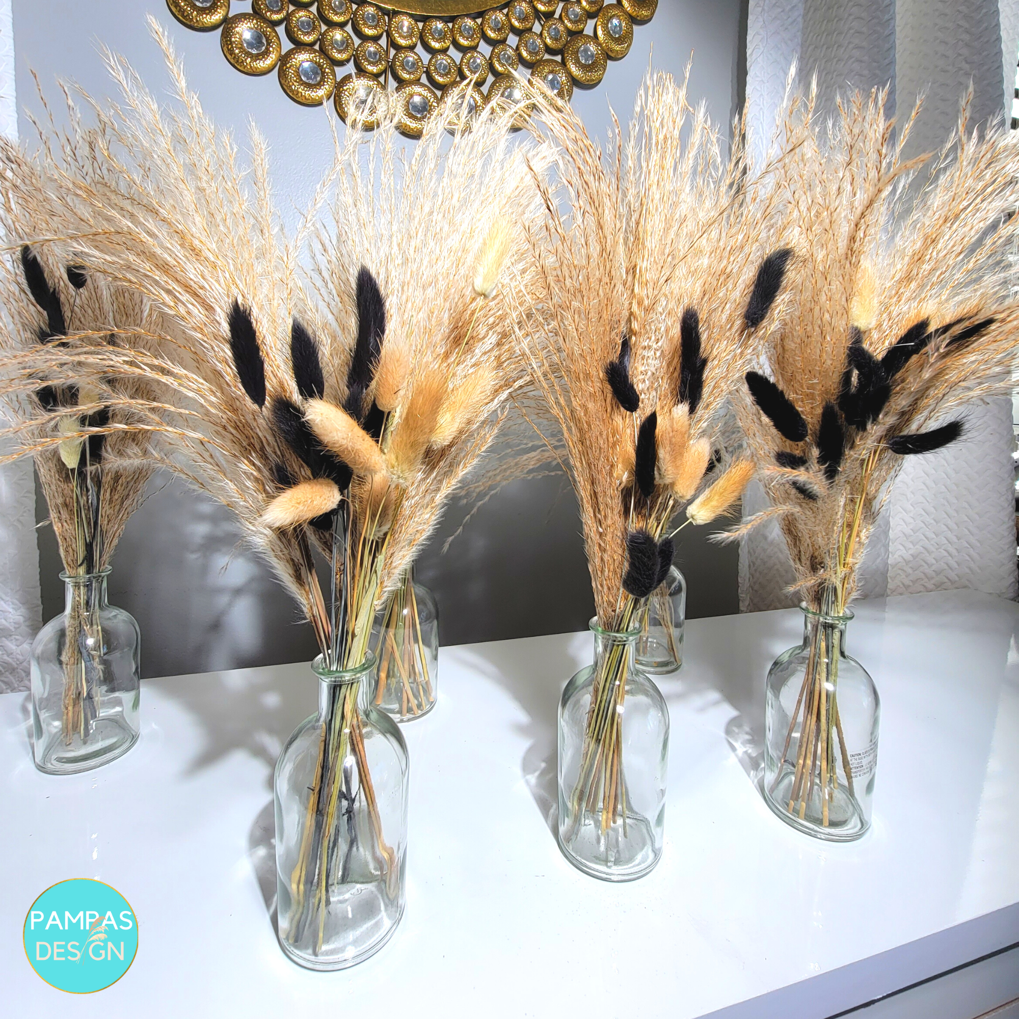 Pampas Grass Centerpieces including Vase