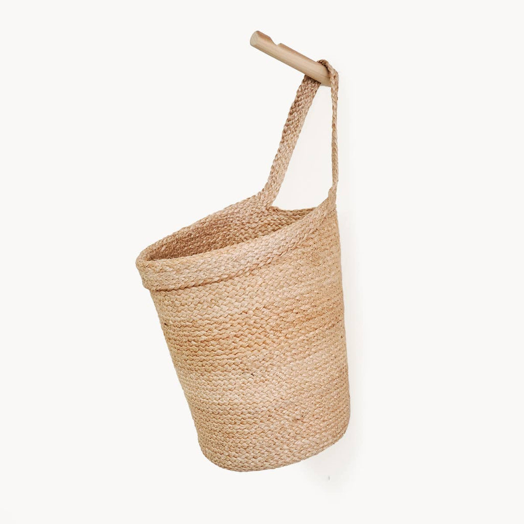 Handwoven Wicker Storage • Kata Wall Hanging Basket
