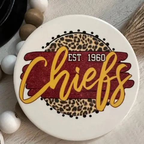 Chiefs Est 1960 Ceramic Coaster