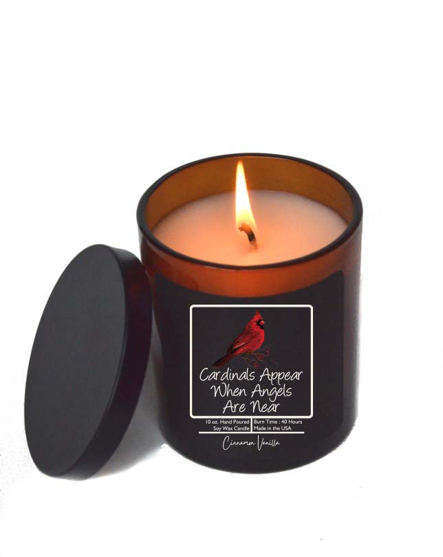 Cardinals Appear - Sympathy Soy Wax Glass Candles