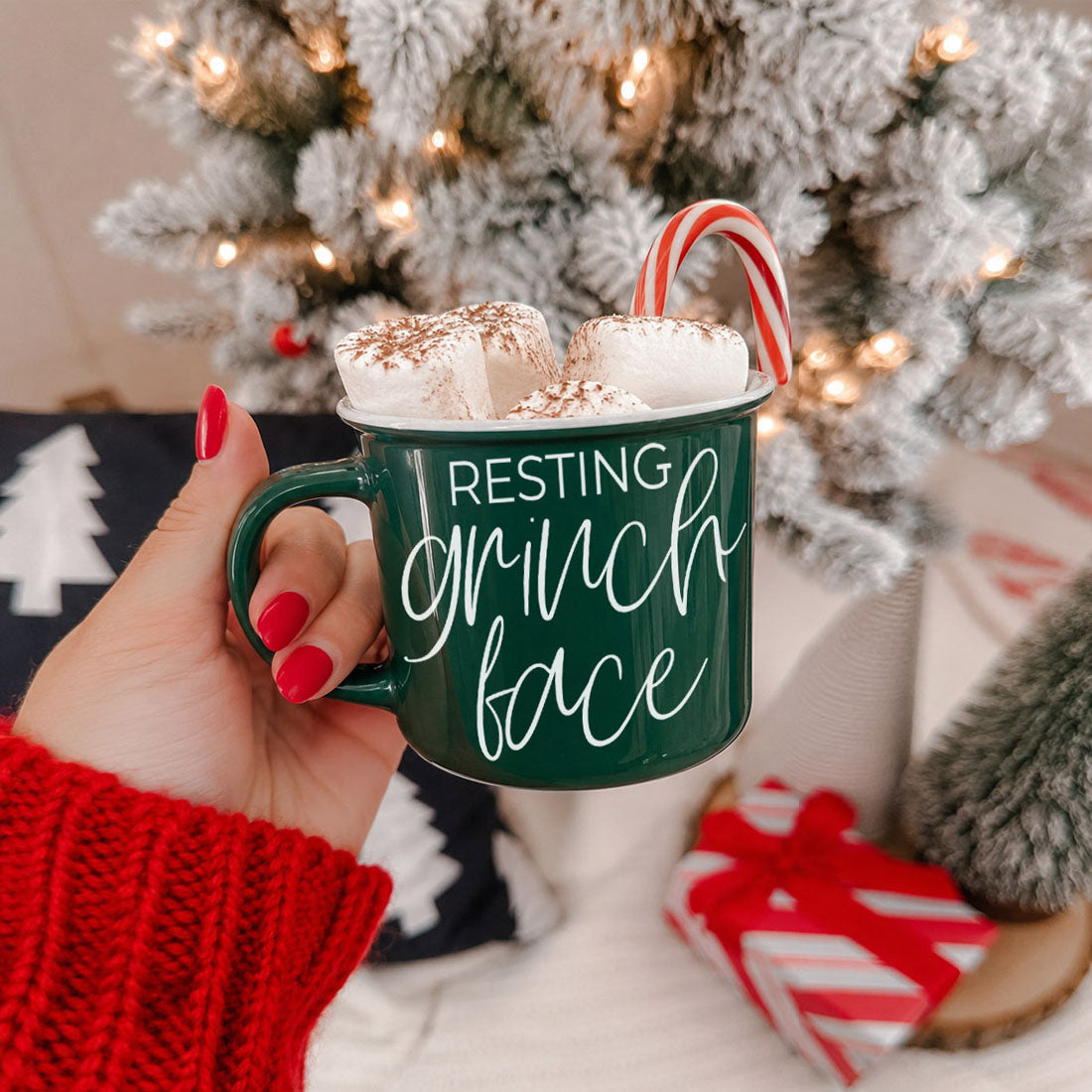 Grinch Face Mug