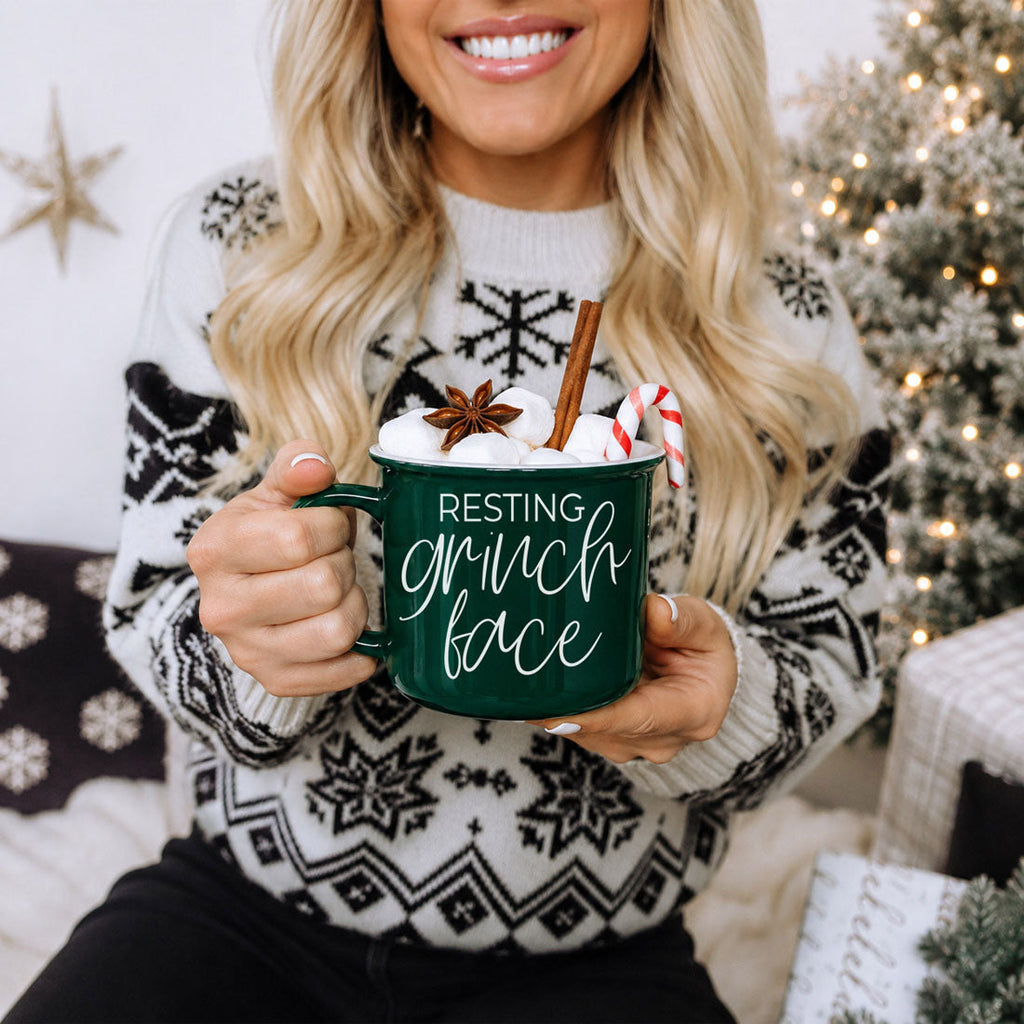 Grinch Face Mug