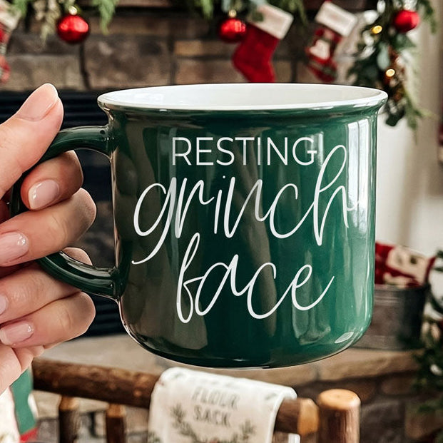 Grinch Face Mug