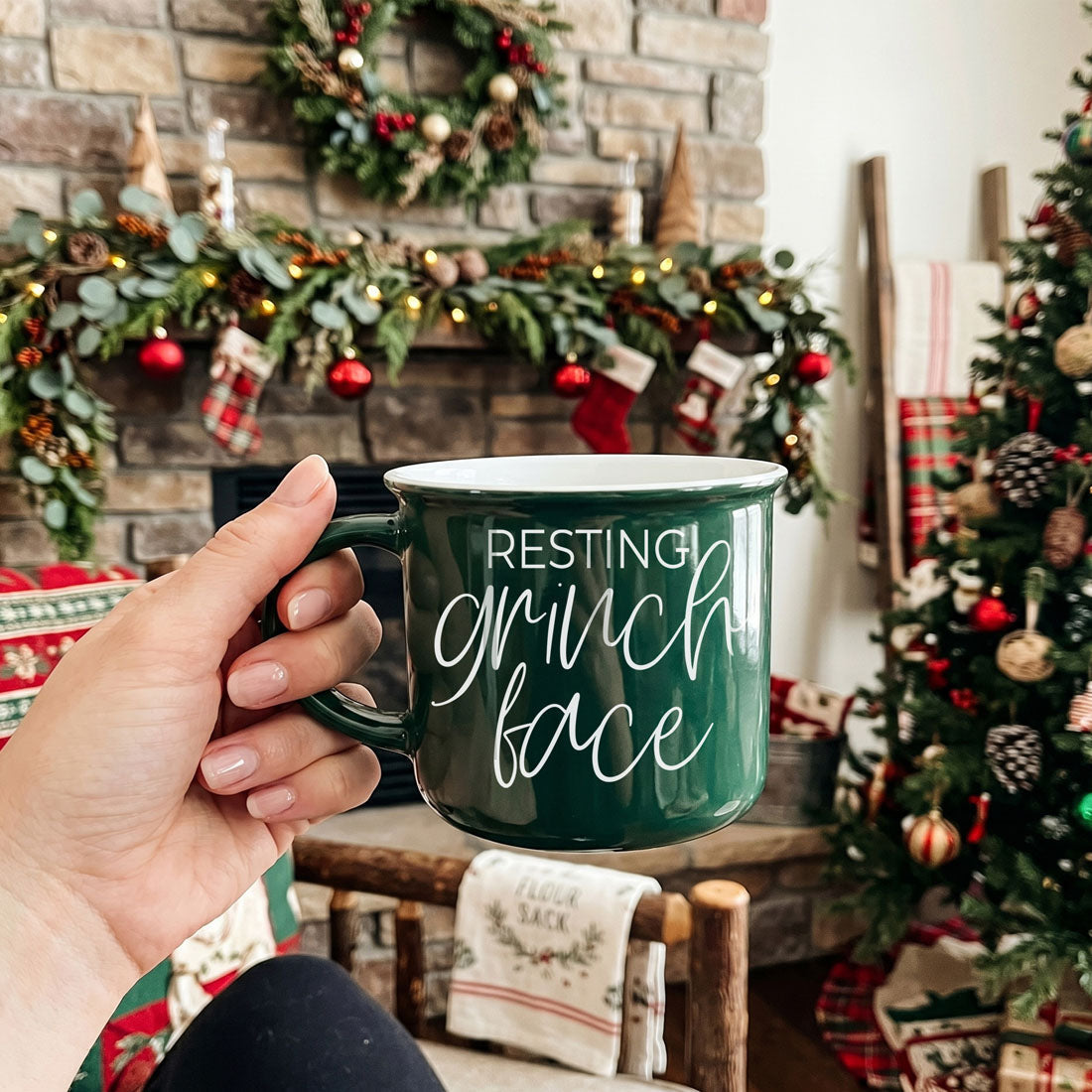 Grinch Face Mug