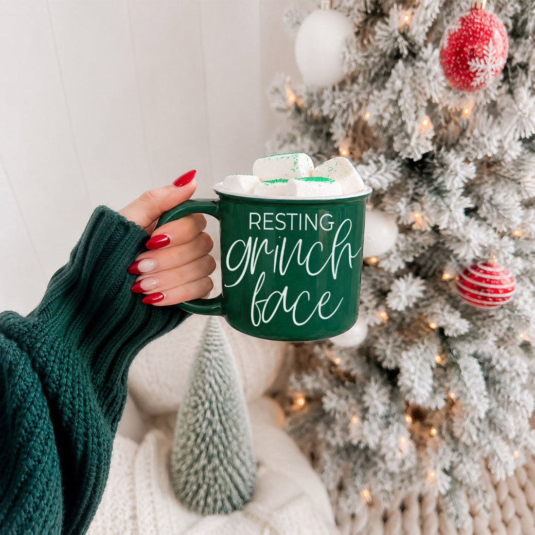 Grinch Face Mug