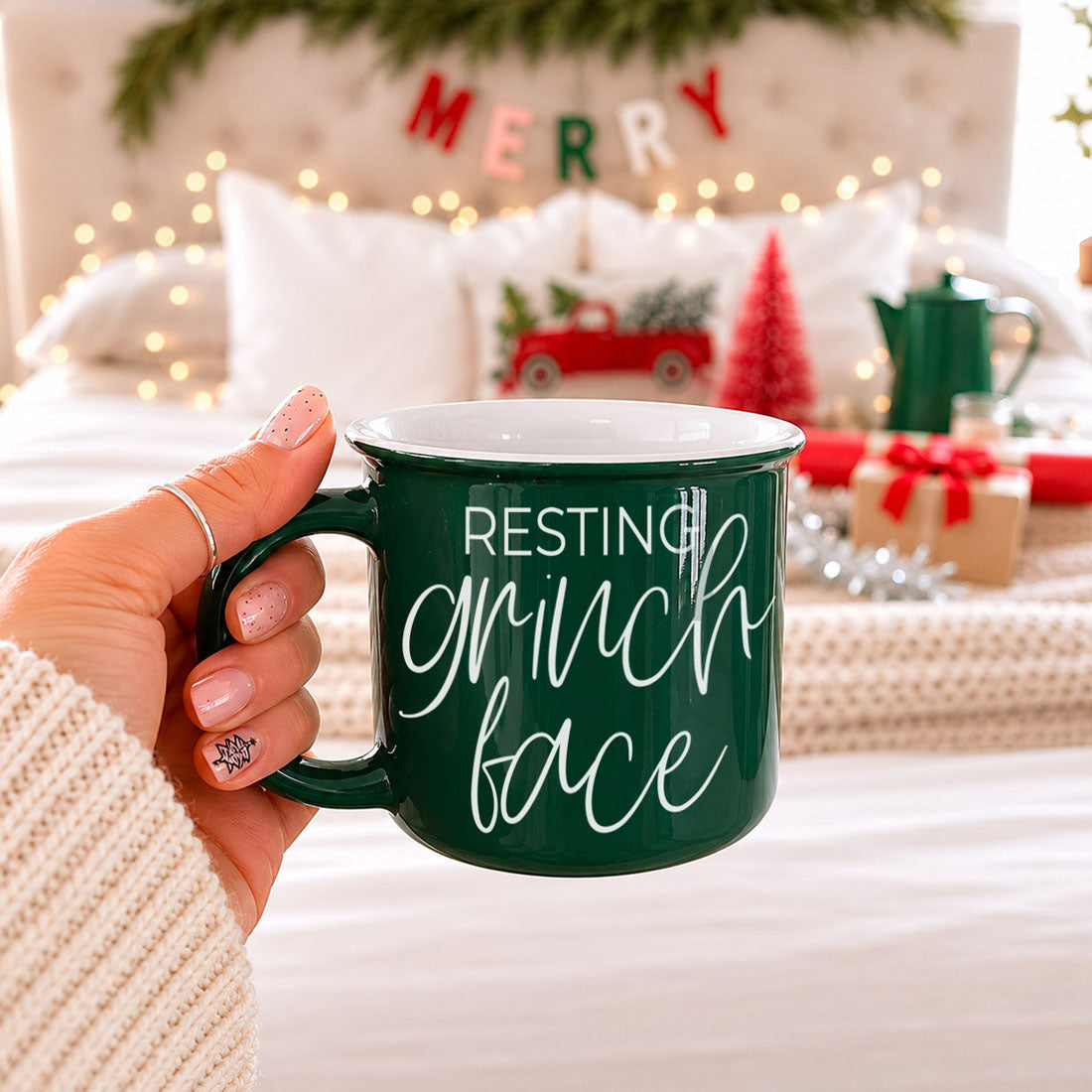 Grinch Face Mug