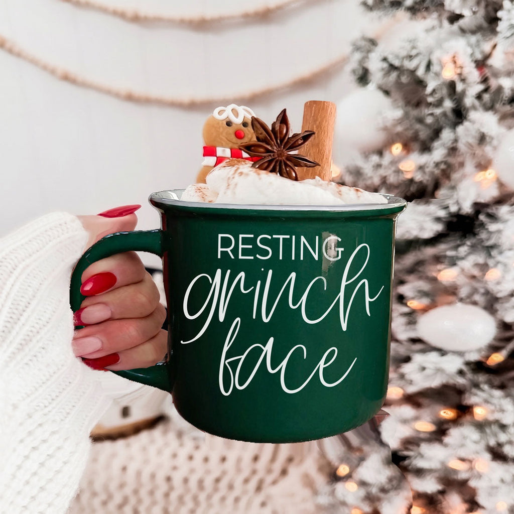 Grinch Face Mug