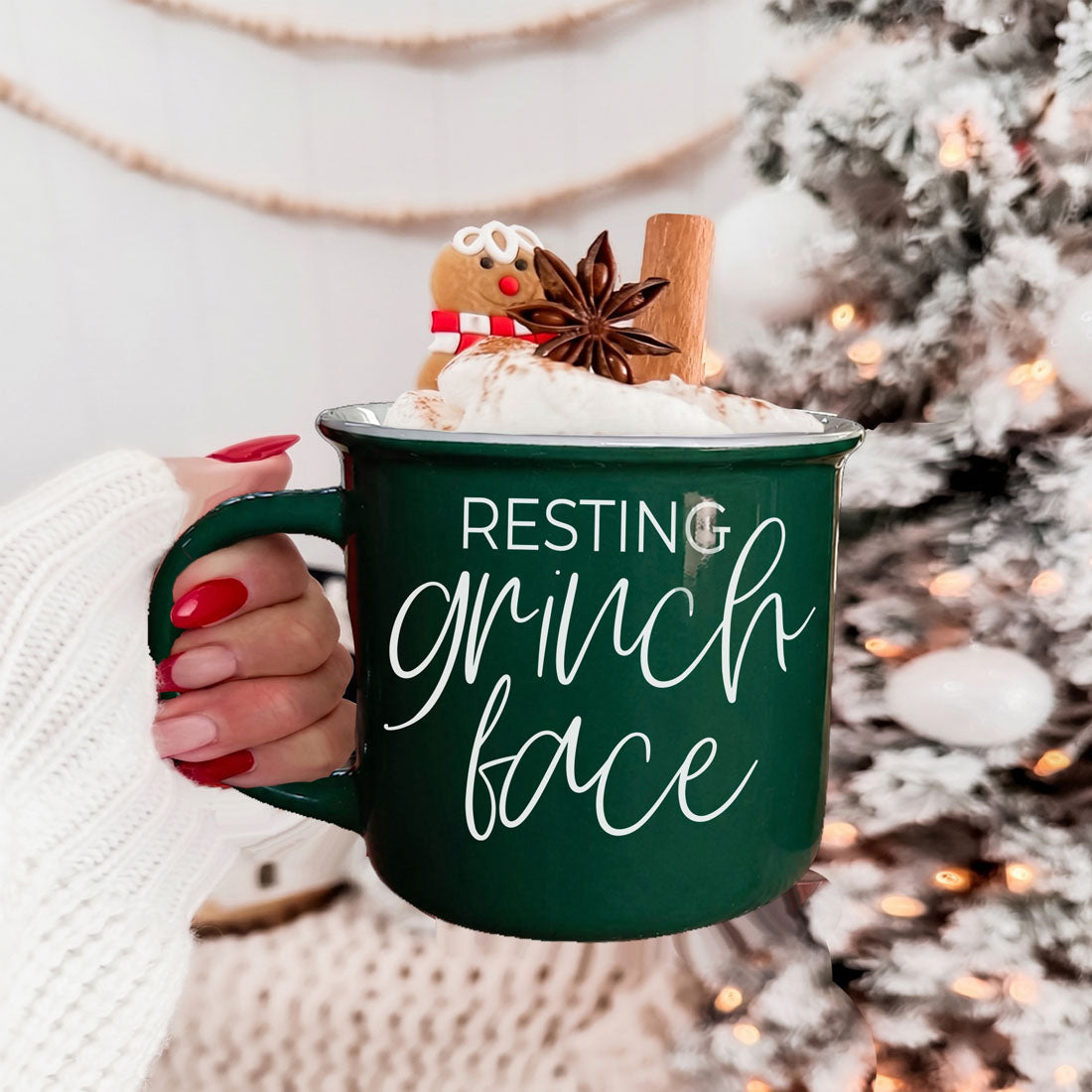 Grinch Face Mug