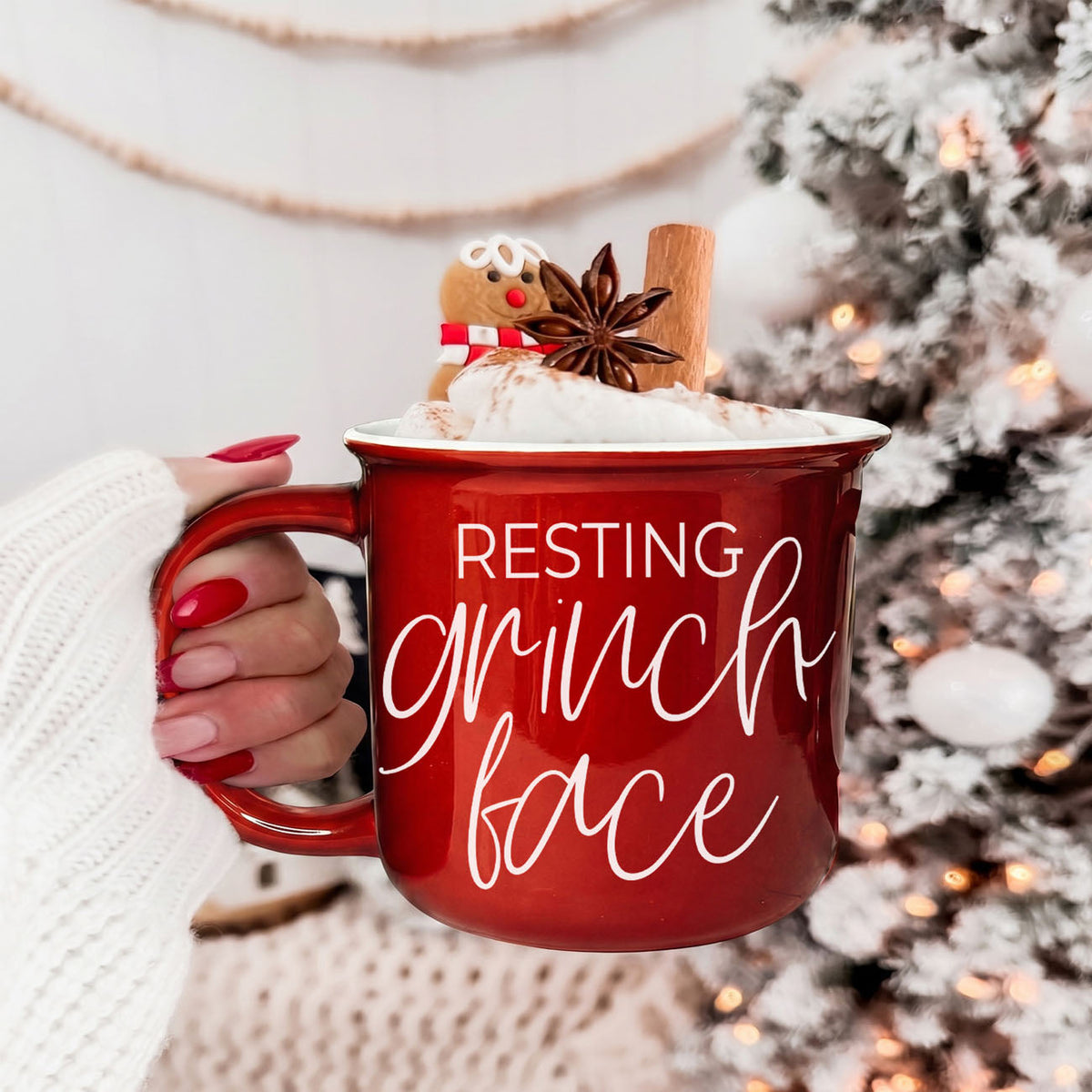 Grinch Face Mug