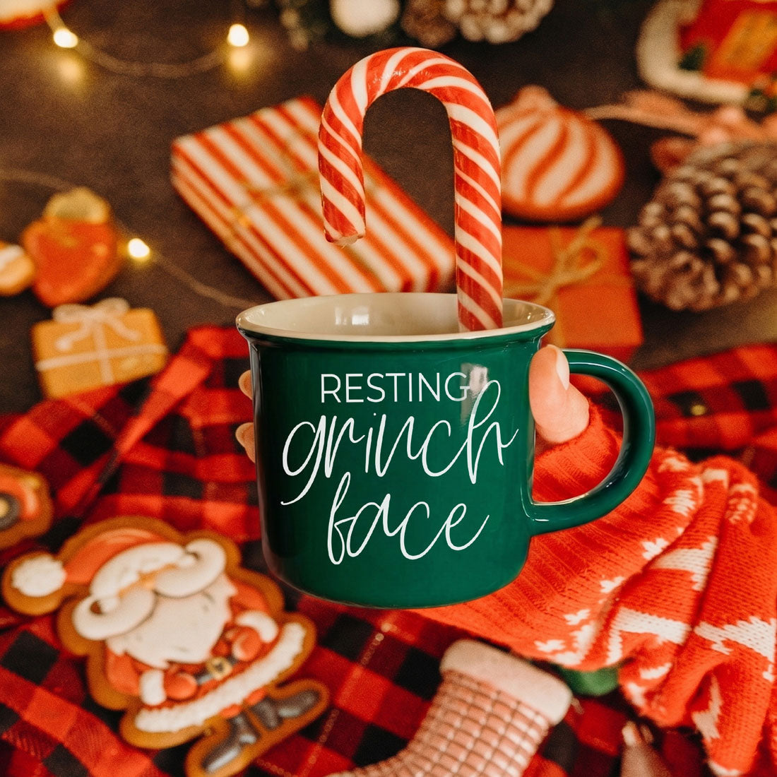 Grinch Face Mug
