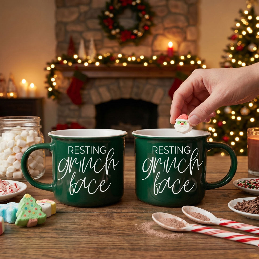Grinch Face Mug