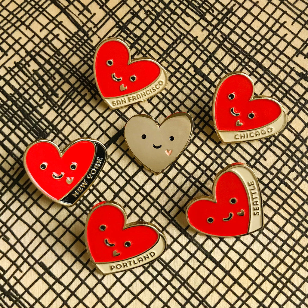 Seattle Heart Enamel Pin