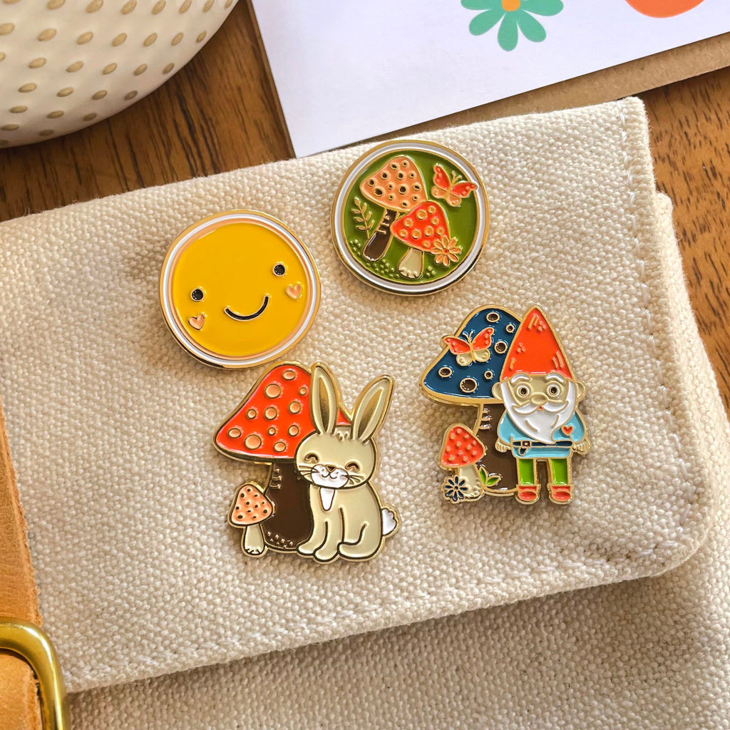 Gnome Enamel Pin