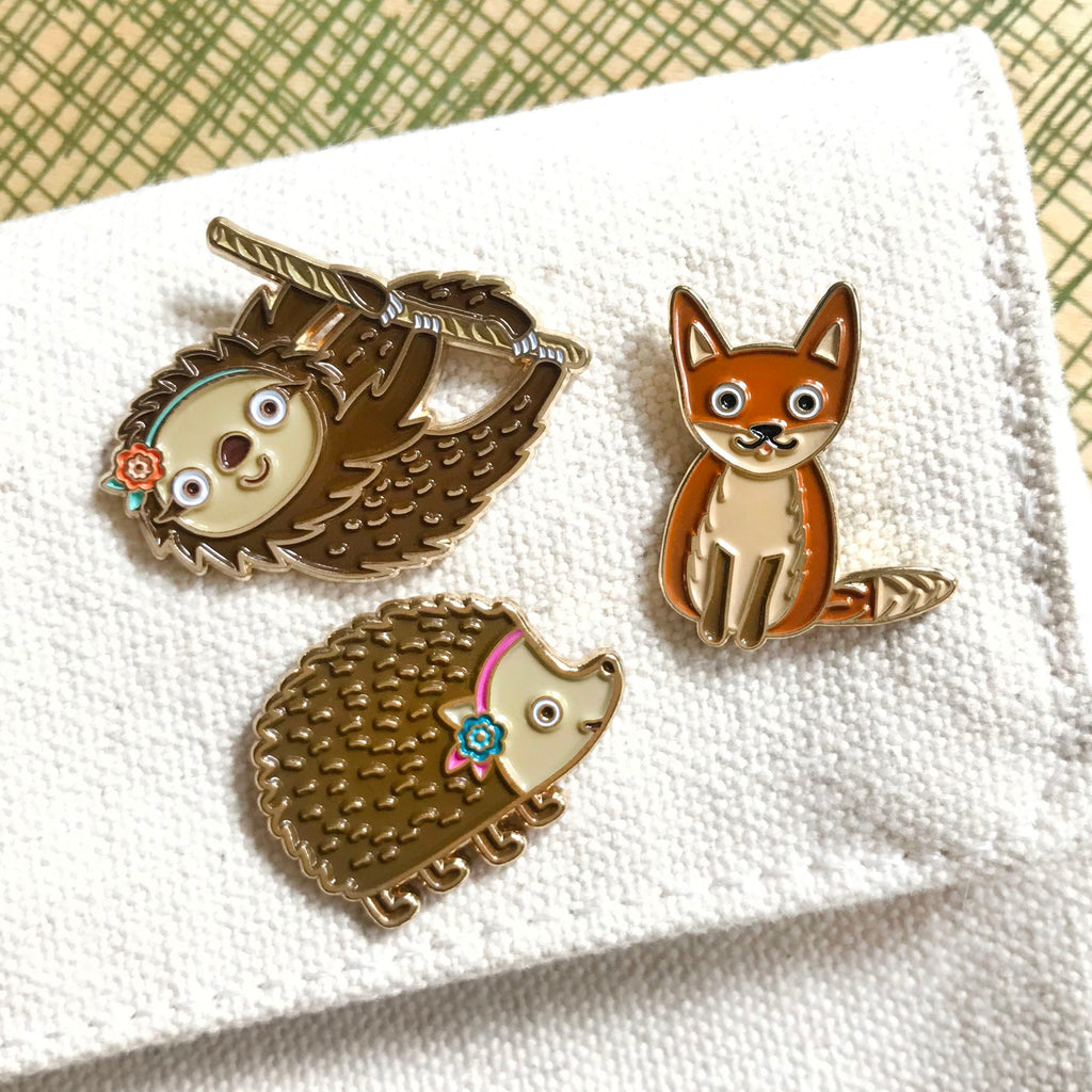 Forest Flair Collection Enamel Pin Gift Set